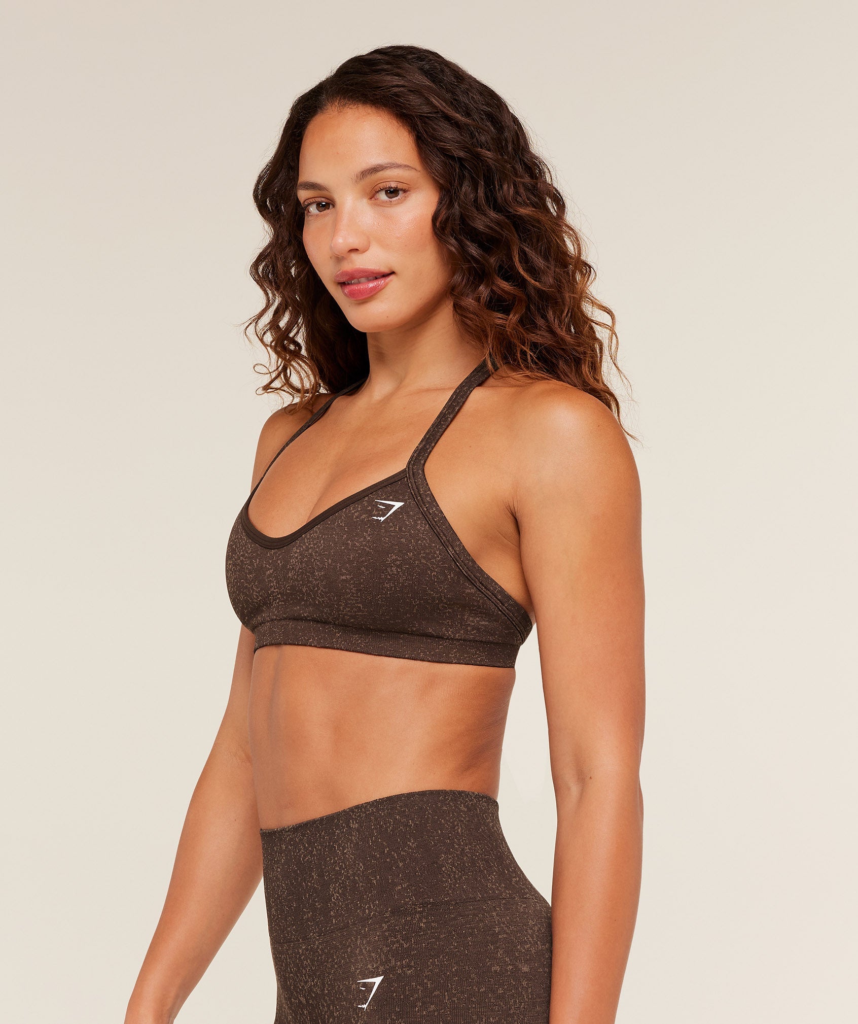 Women's Gymshark Adapt Fleck Sports Bra Archive Brown