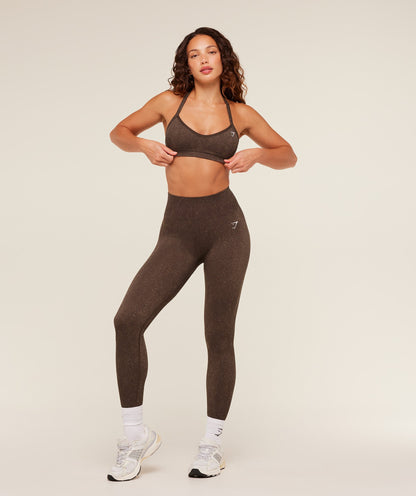 Women's Gymshark Adapt Fleck Sports Bra Archive Brown