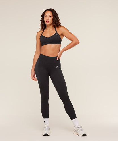 Women's Gymshark Adapt Fleck Sports Bra Mineral | Black