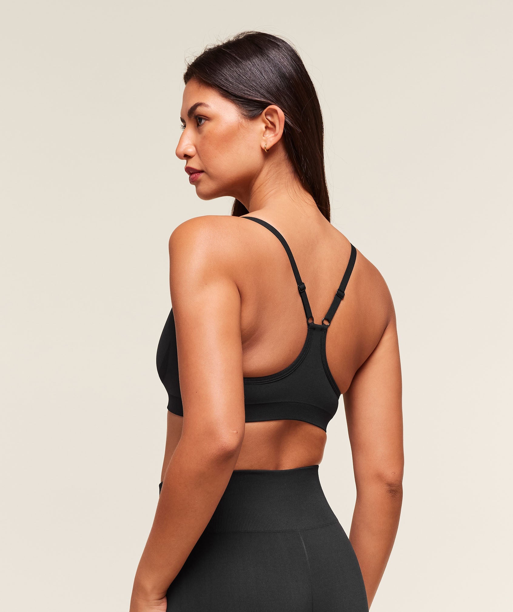 Women's Gymshark Everyday Seamless Racerback Sports Bra Black