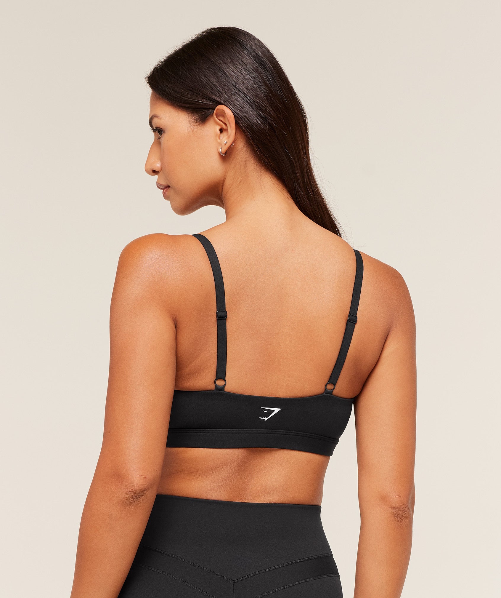 Women's Gymshark Balcony Peekaboo Sports Bra Black