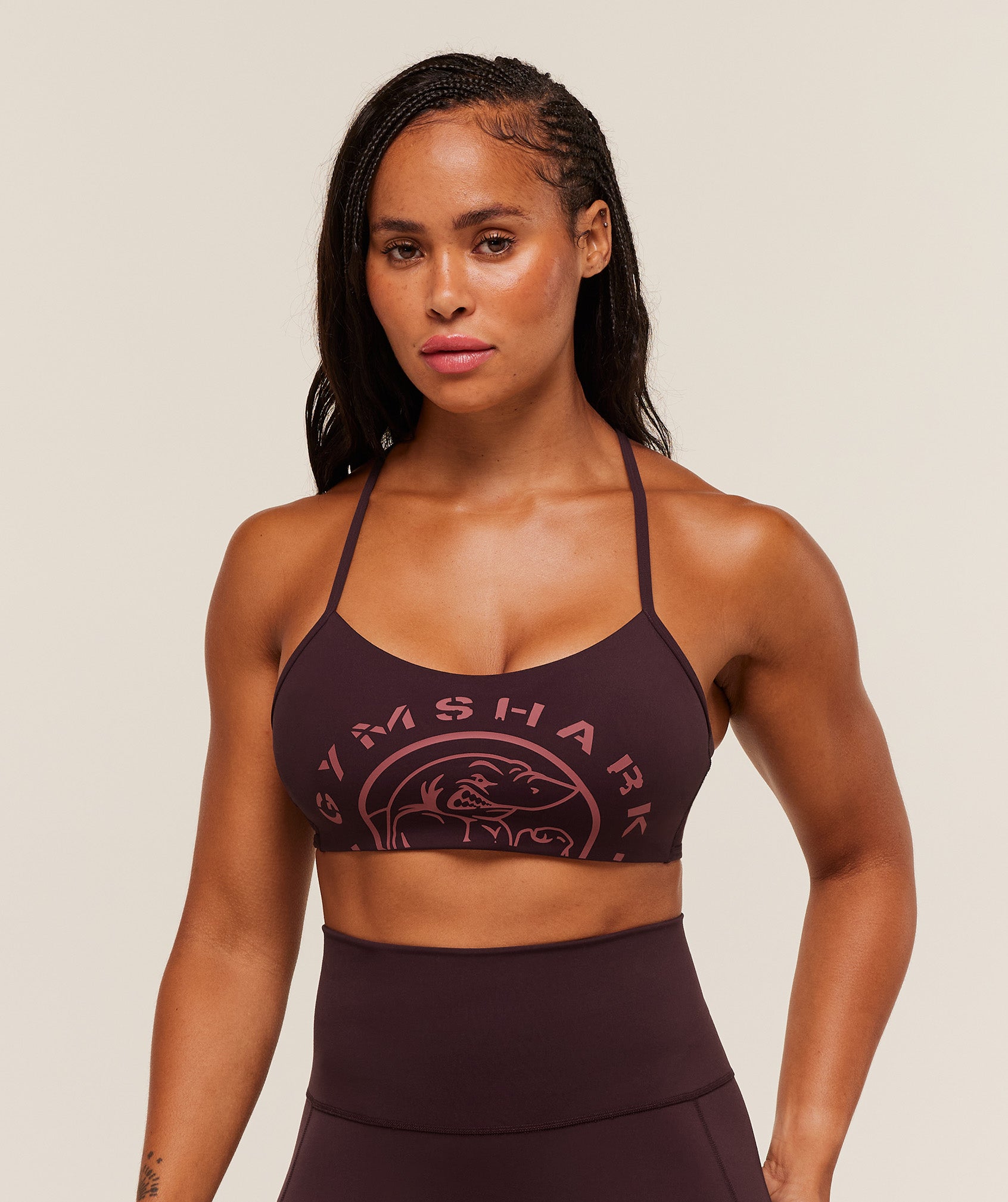 Women's Gymshark Legacy Sports Bra Cherry Purple
