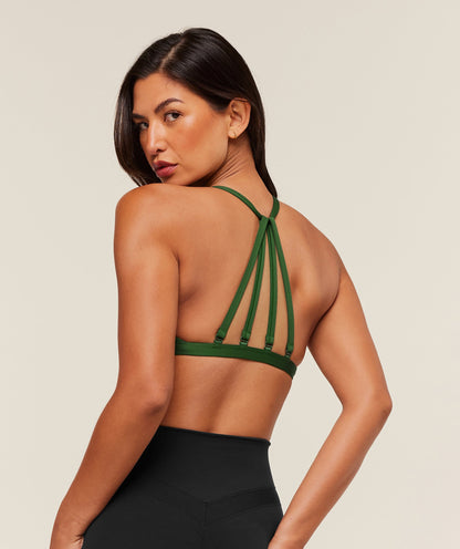 Women's Gymshark Minimal Sports Bra Athletic Green