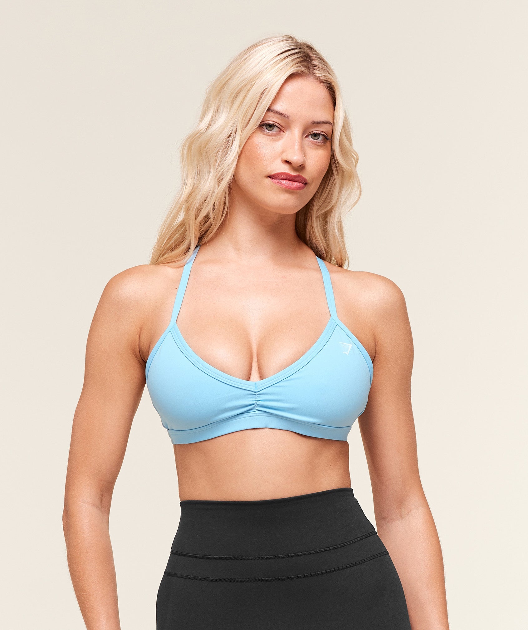 Women's Gymshark Minimal Sports Bra Athletic Light Blue