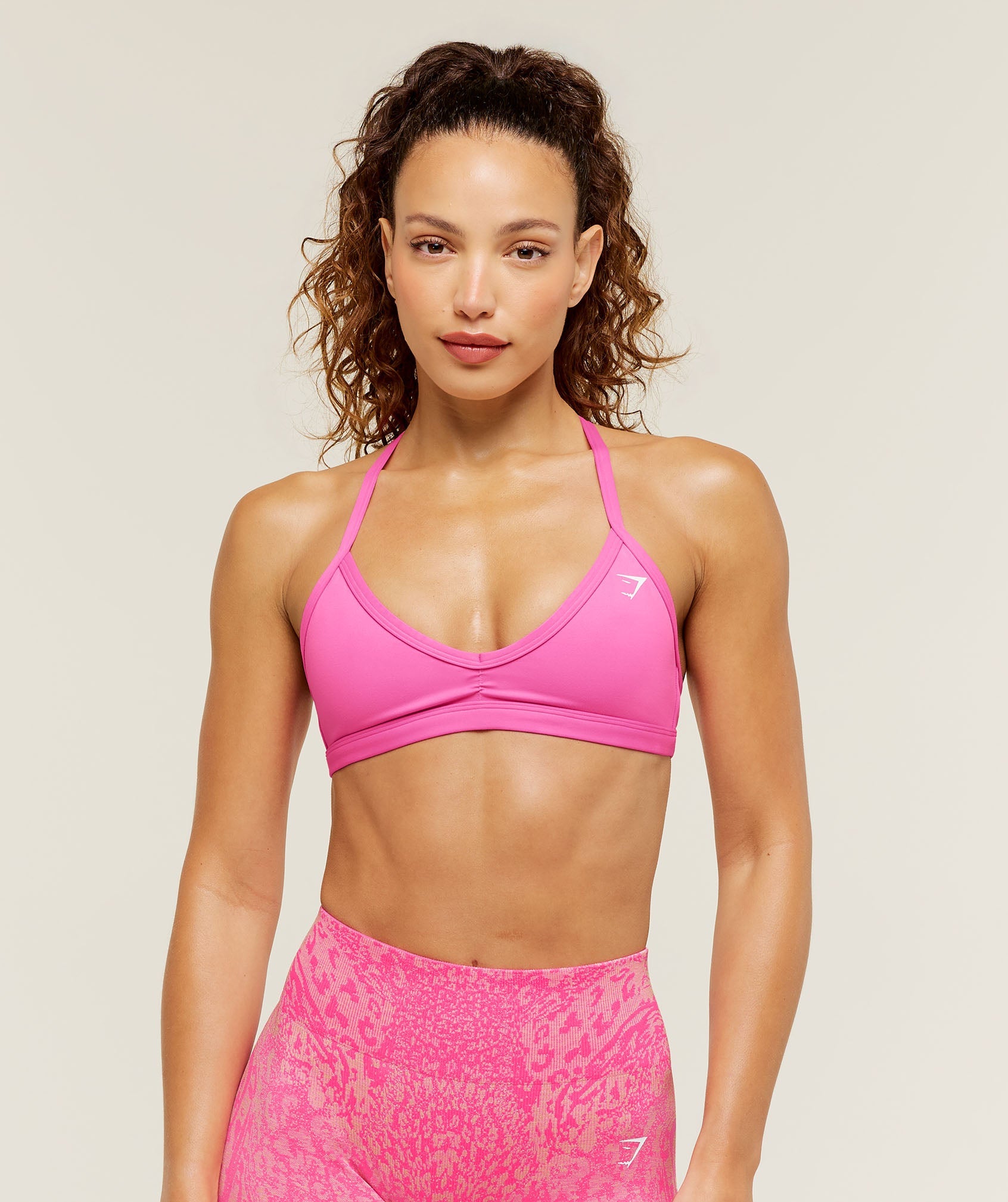 Women's Gymshark Minimal Sports Bra Electric Pink