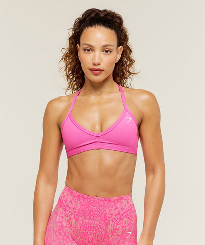 Women's Gymshark Minimal Sports Bra Electric Pink