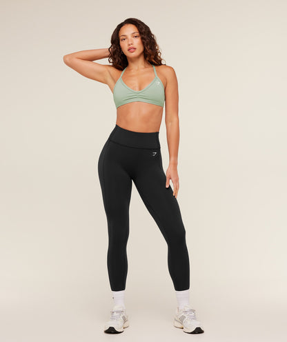 Women's Gymshark Minimal Sports Bra Haze Green