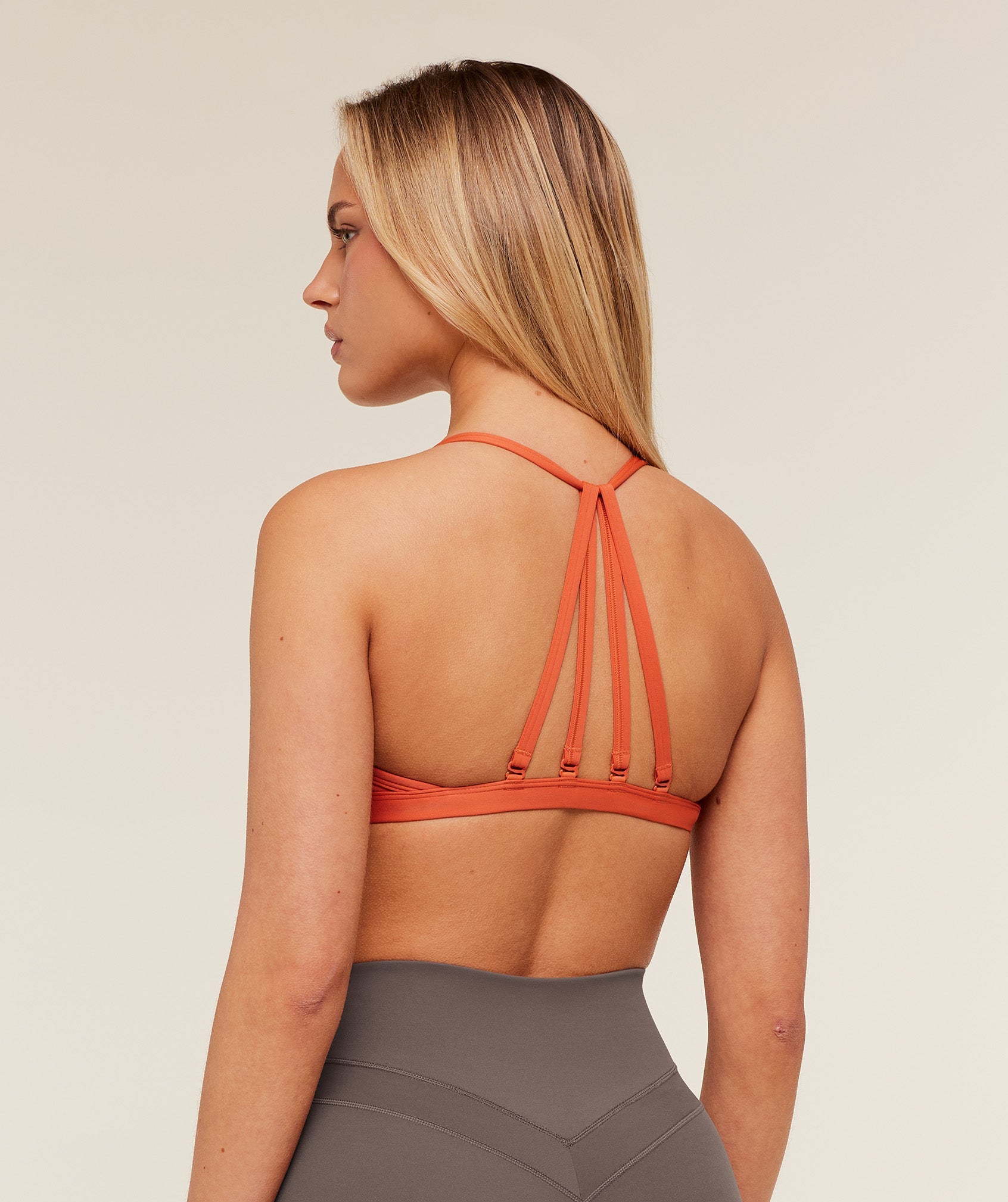 Women's Gymshark Minimal Sports Bra Muted Orange