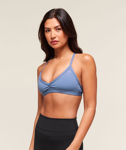 Women's Gymshark Minimal Sports Bra Worn Blue