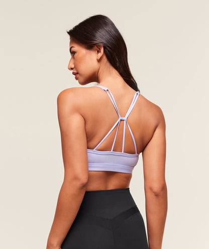 Women's Gymshark Ruched Strappy Sports Bra Peri Blue