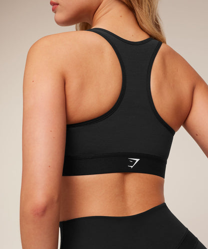Women's Gymshark Lightweight High Support Sports Bra Black