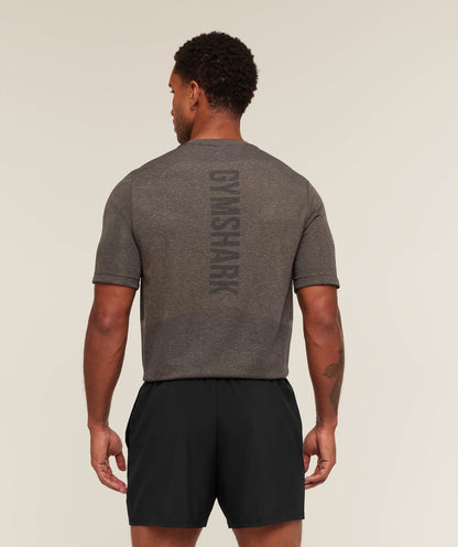Gymshark Lightweight Seamless T-Shirt Archive Brown