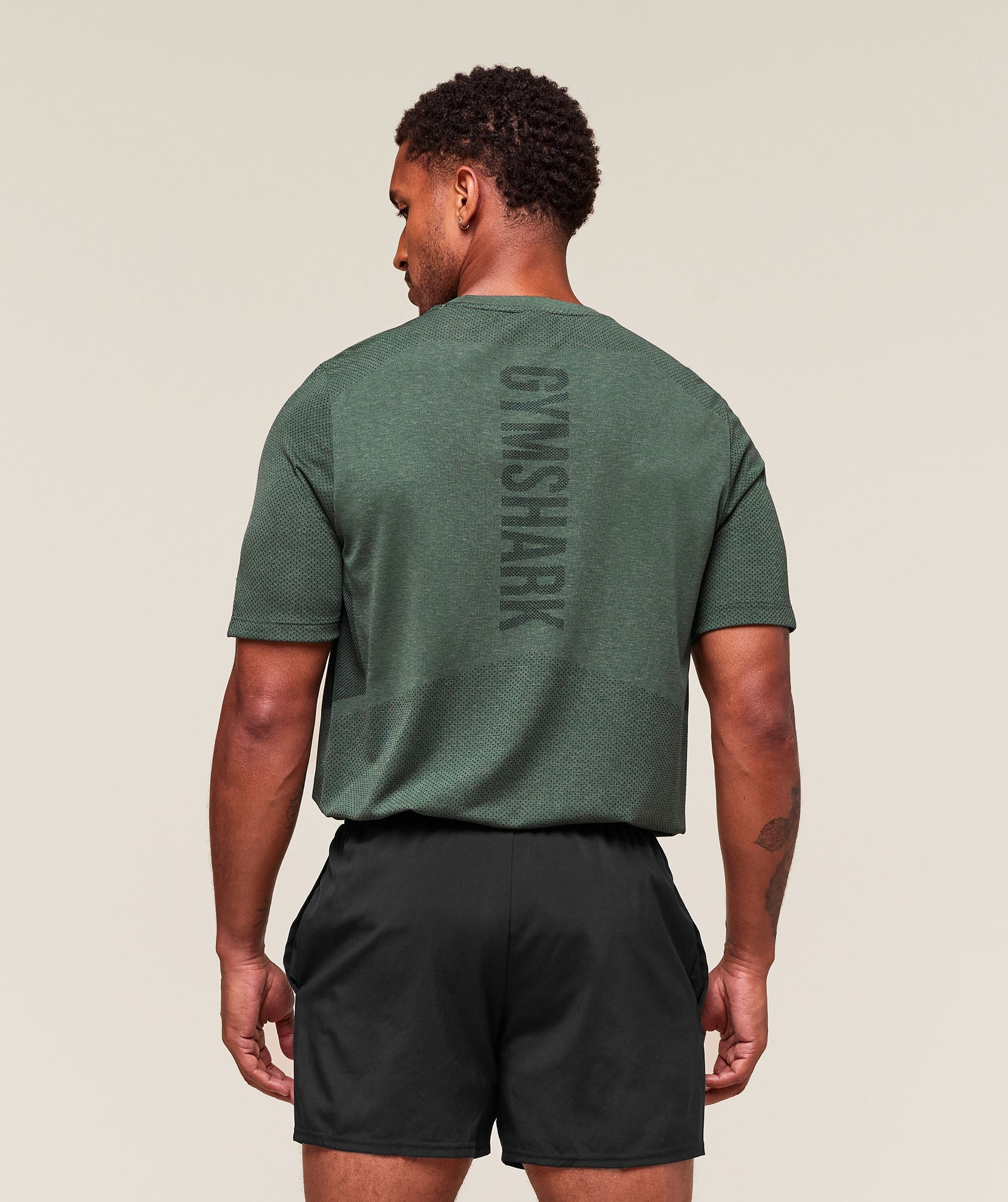 Gymshark Lightweight Seamless T-Shirt Chalk Green