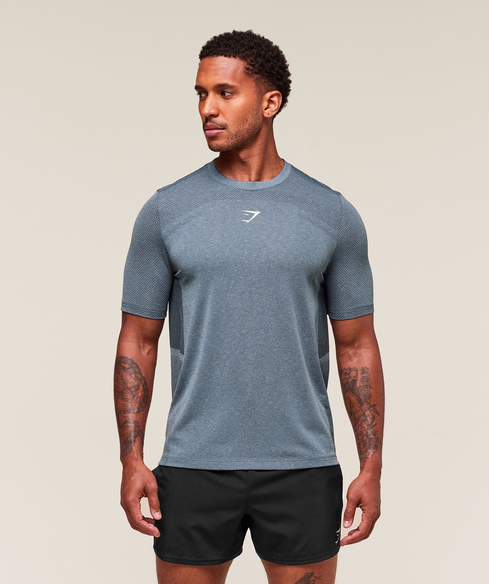 Gymshark Lightweight Seamless T-Shirt Classic Blue