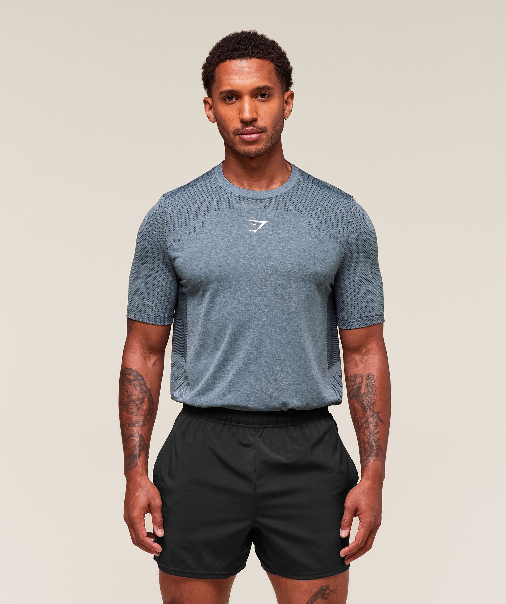 Gymshark Lightweight Seamless T-Shirt Classic Blue