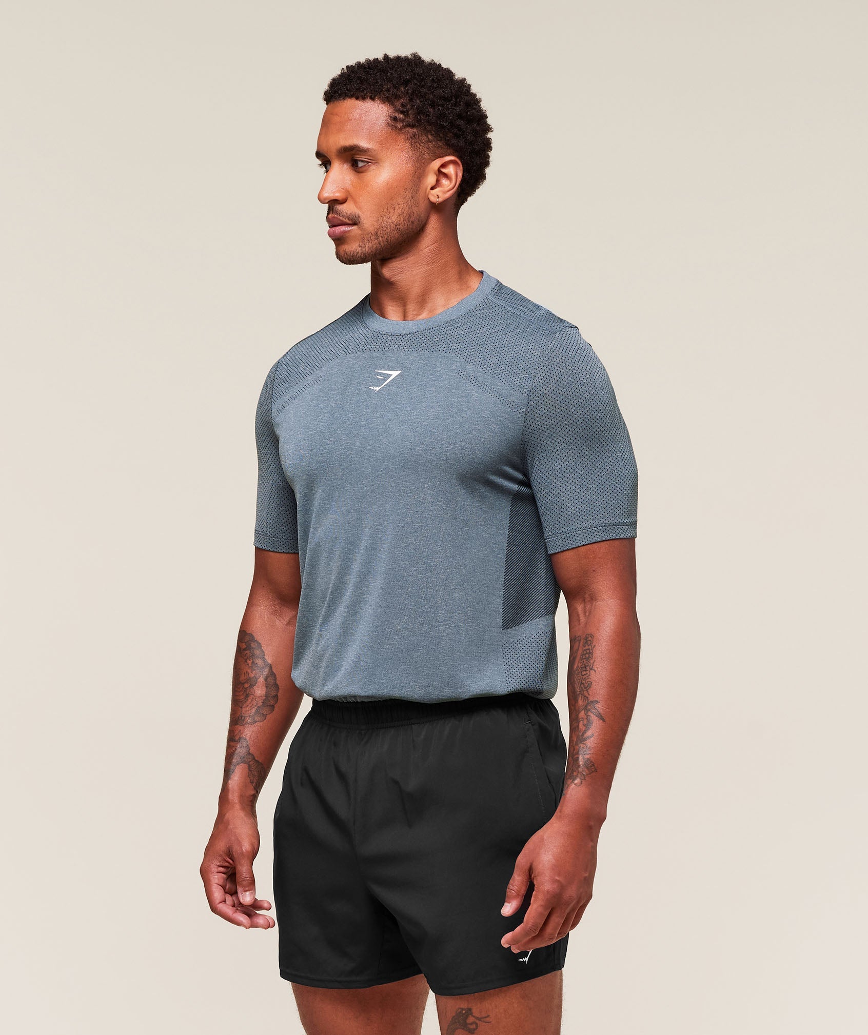 Gymshark Lightweight Seamless T-Shirt Classic Blue