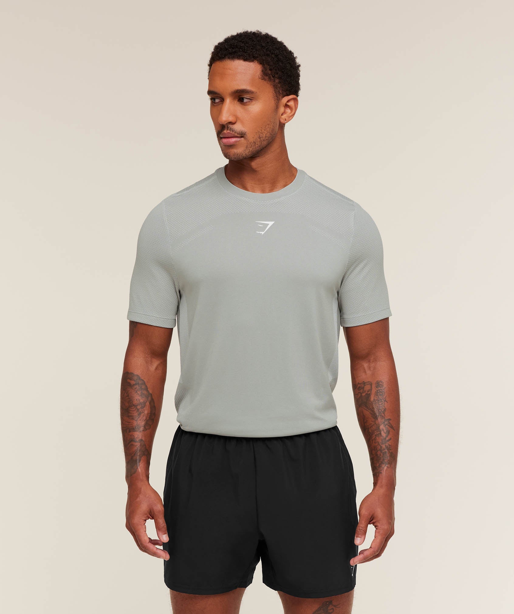 Gymshark Lightweight Seamless T-Shirt Denim Grey