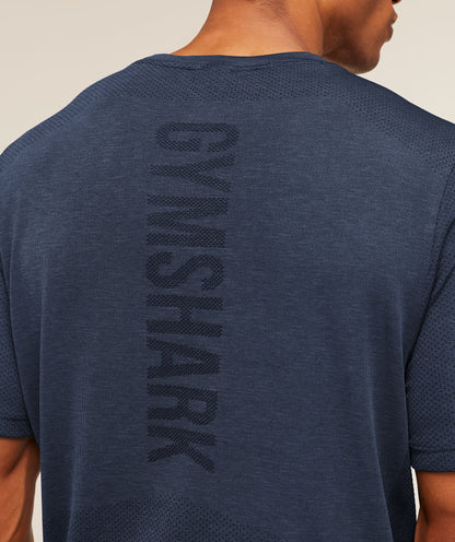 Gymshark Lightweight Seamless T-Shirt Heavy Blue