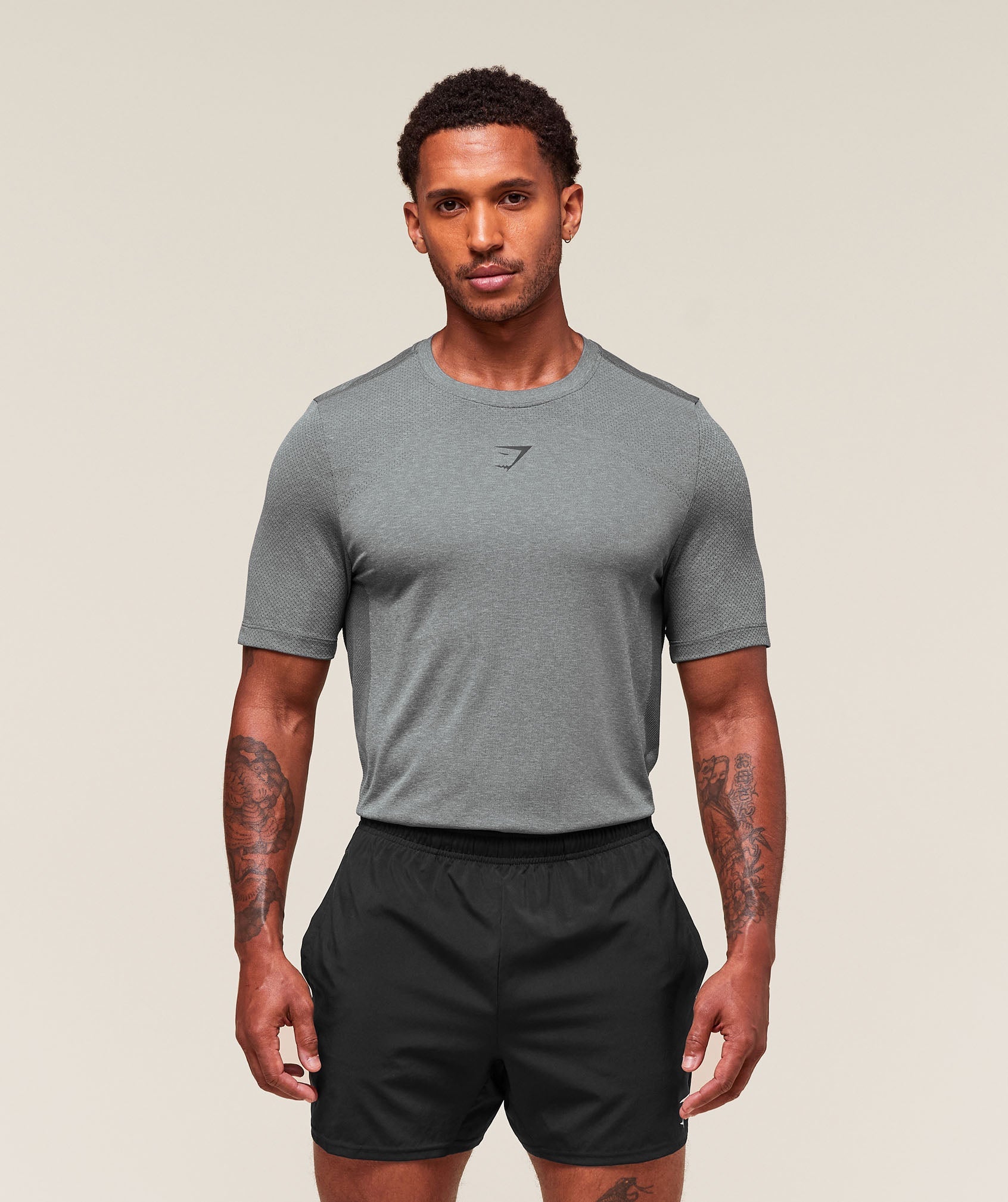 Gymshark Lightweight Seamless T-Shirt Light Grey