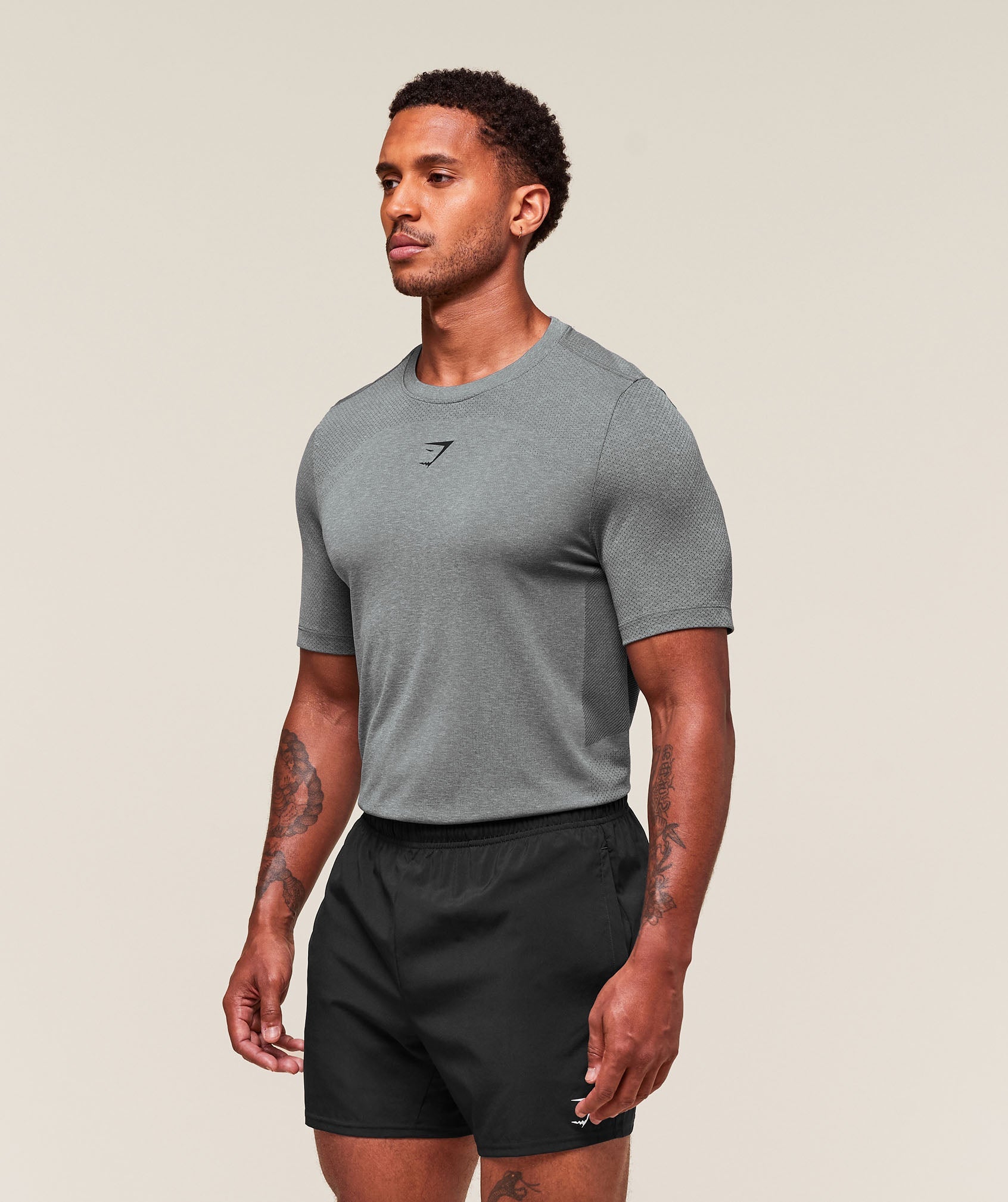 Gymshark Lightweight Seamless T-Shirt Light Grey