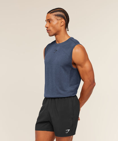 Gymshark Lightweight Seamless Tank Heavy Blue