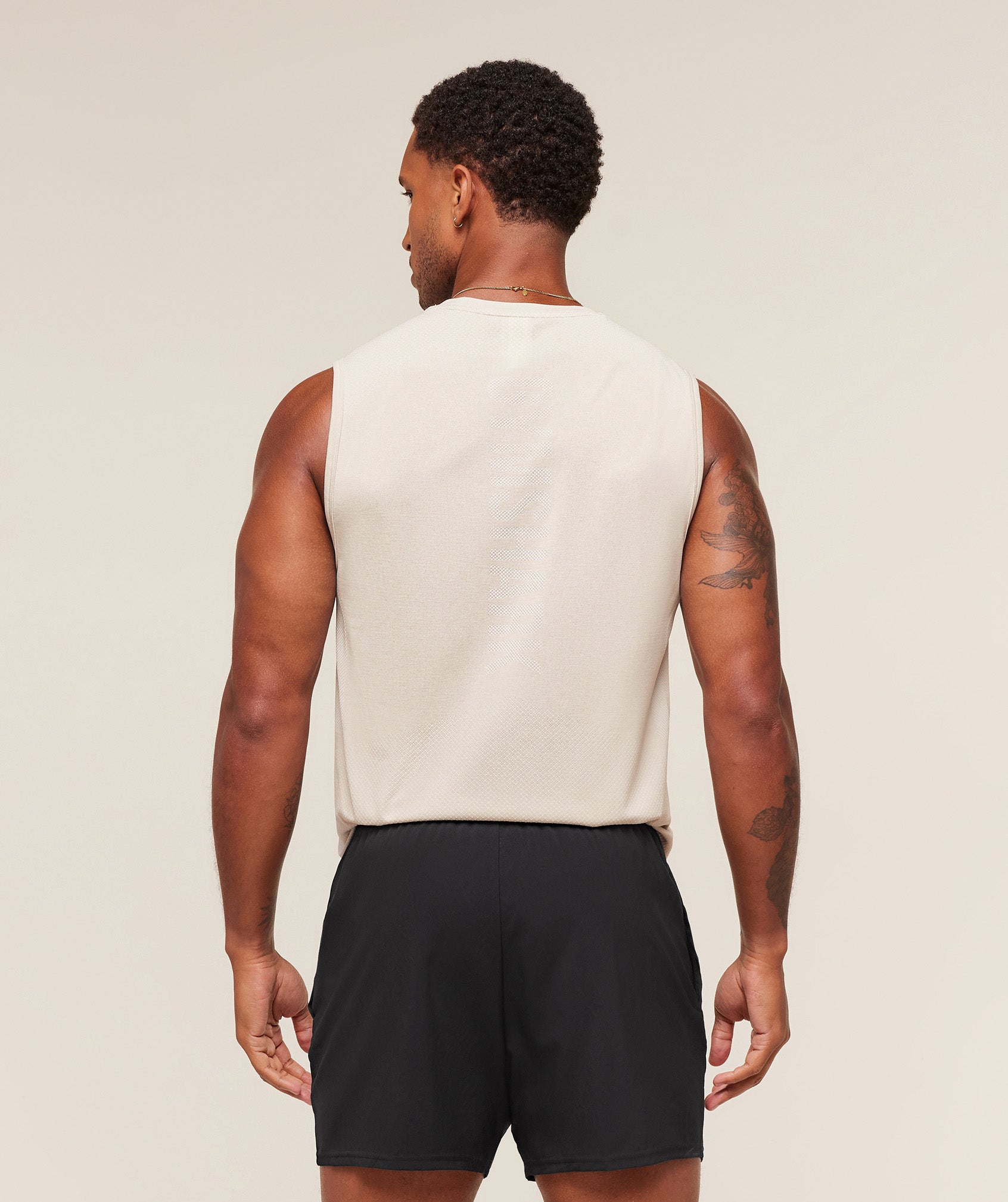 Gymshark Lightweight Seamless Tank Pebble Grey