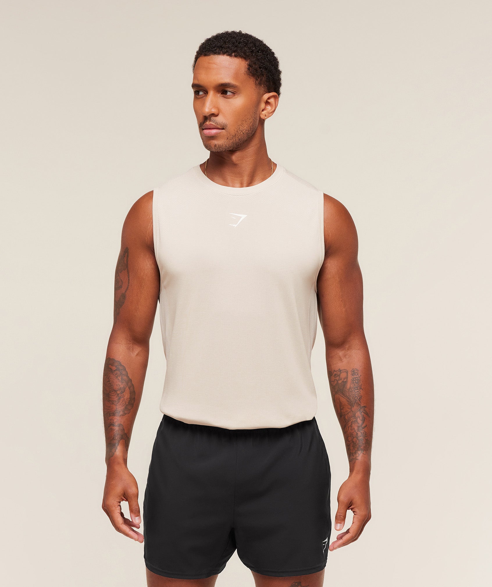 Gymshark Lightweight Seamless Tank Pebble Grey