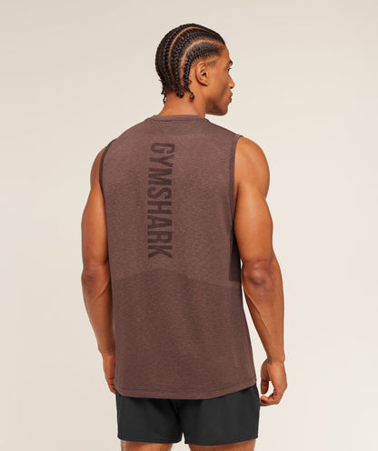 Gymshark Lightweight Seamless Tank Soft Brown