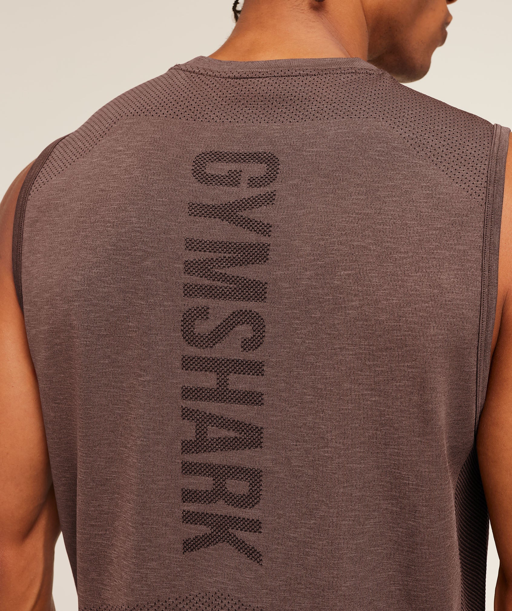 Gymshark Lightweight Seamless Tank Soft Brown