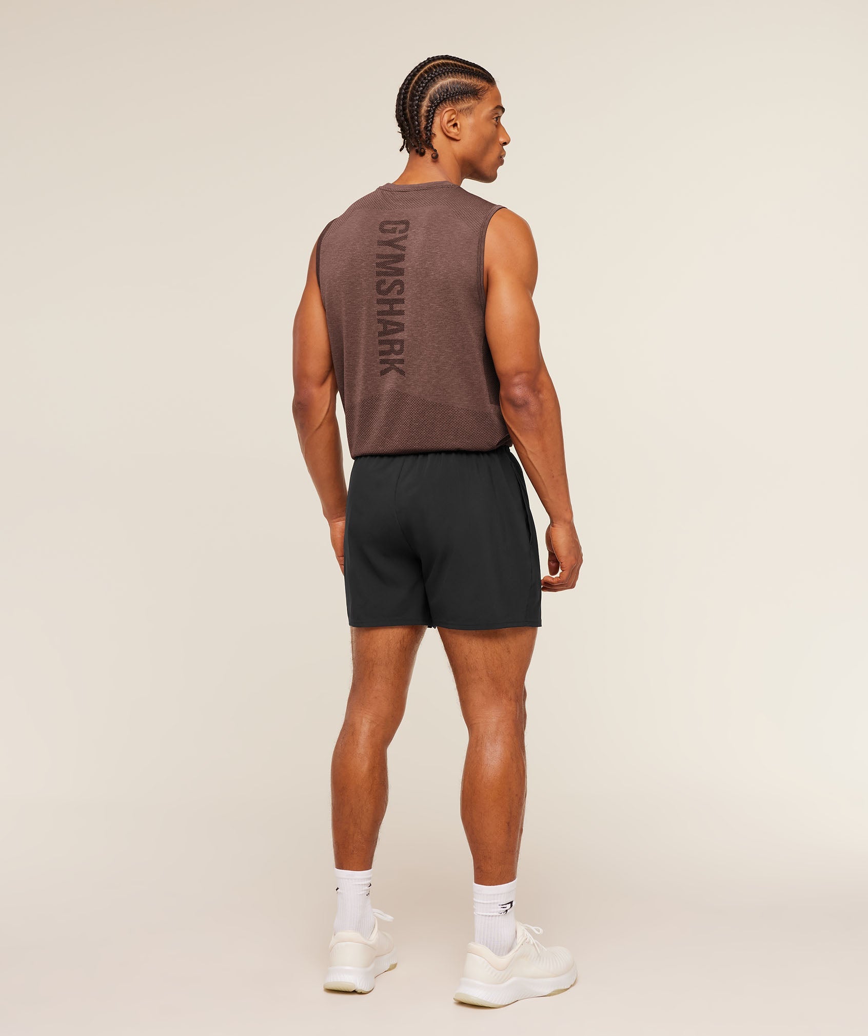 Gymshark Lightweight Seamless Tank Soft Brown