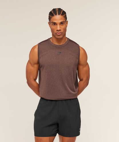 Gymshark Lightweight Seamless Tank Soft Brown
