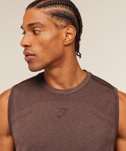 Gymshark Lightweight Seamless Tank Soft Brown