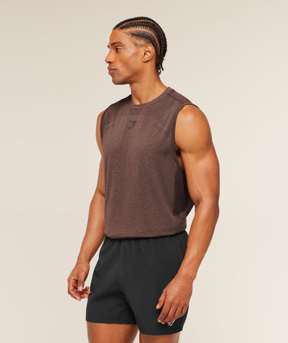 Gymshark Lightweight Seamless Tank Soft Brown