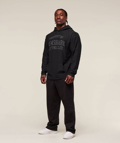 Gymshark Lightweight Slub Textured Hoodie Black