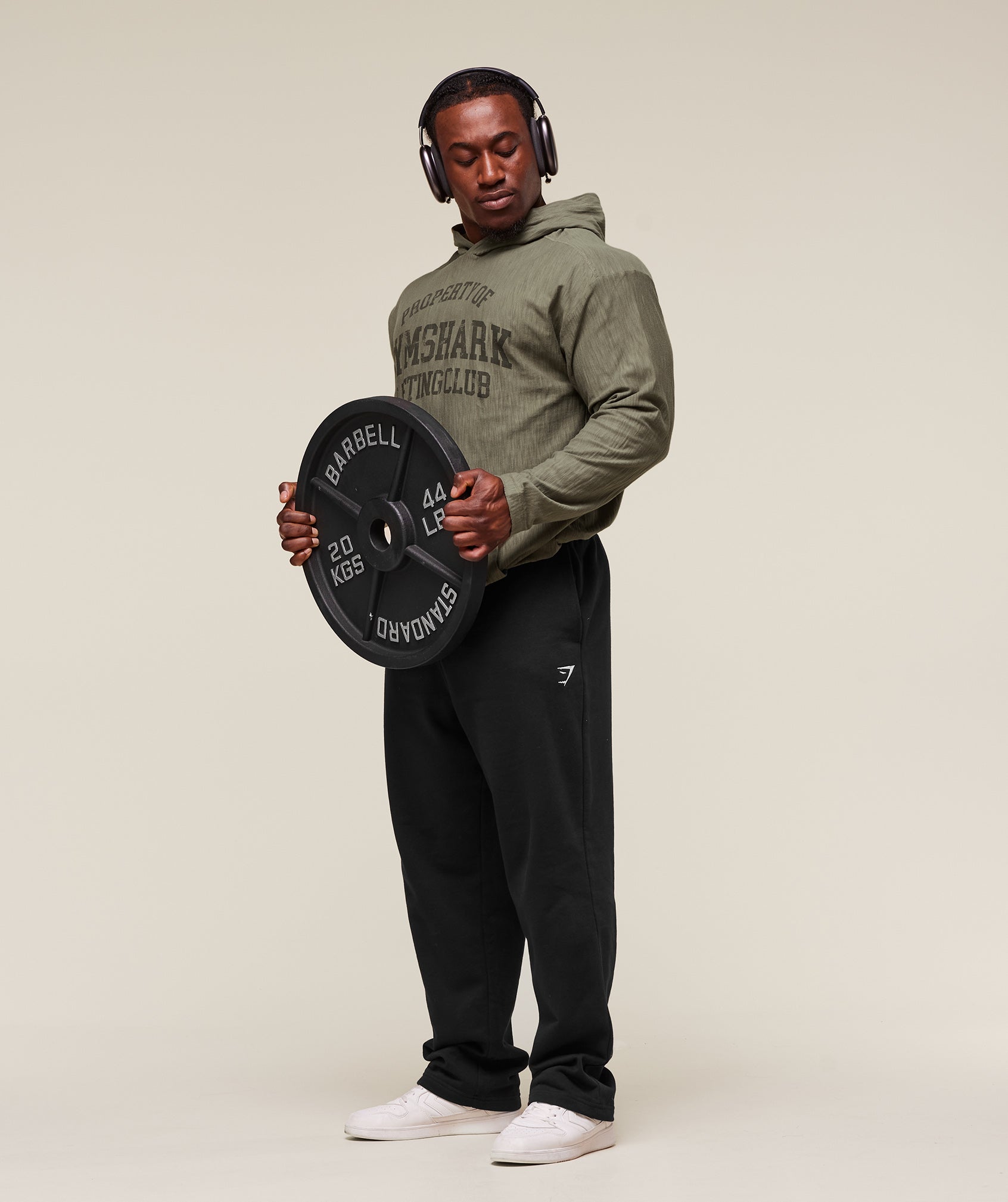 Gymshark Lightweight Slub Textured Hoodie Utility Green
