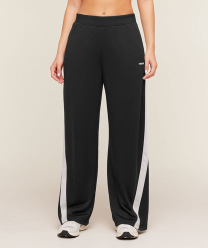 Women's Gymshark Lightweight Tricot Wide Leg Pants Black
