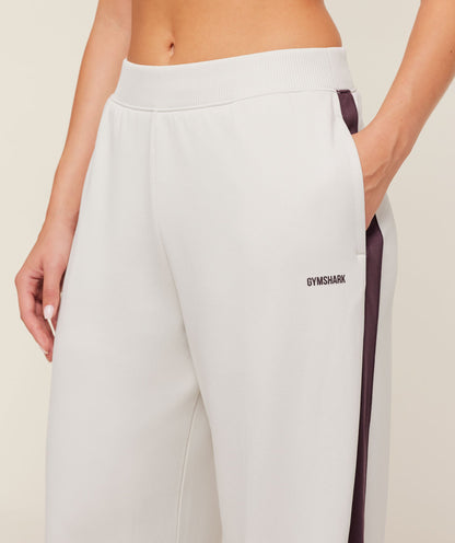 Women's Gymshark Lightweight Tricot Wide Leg Pants Tinted White
