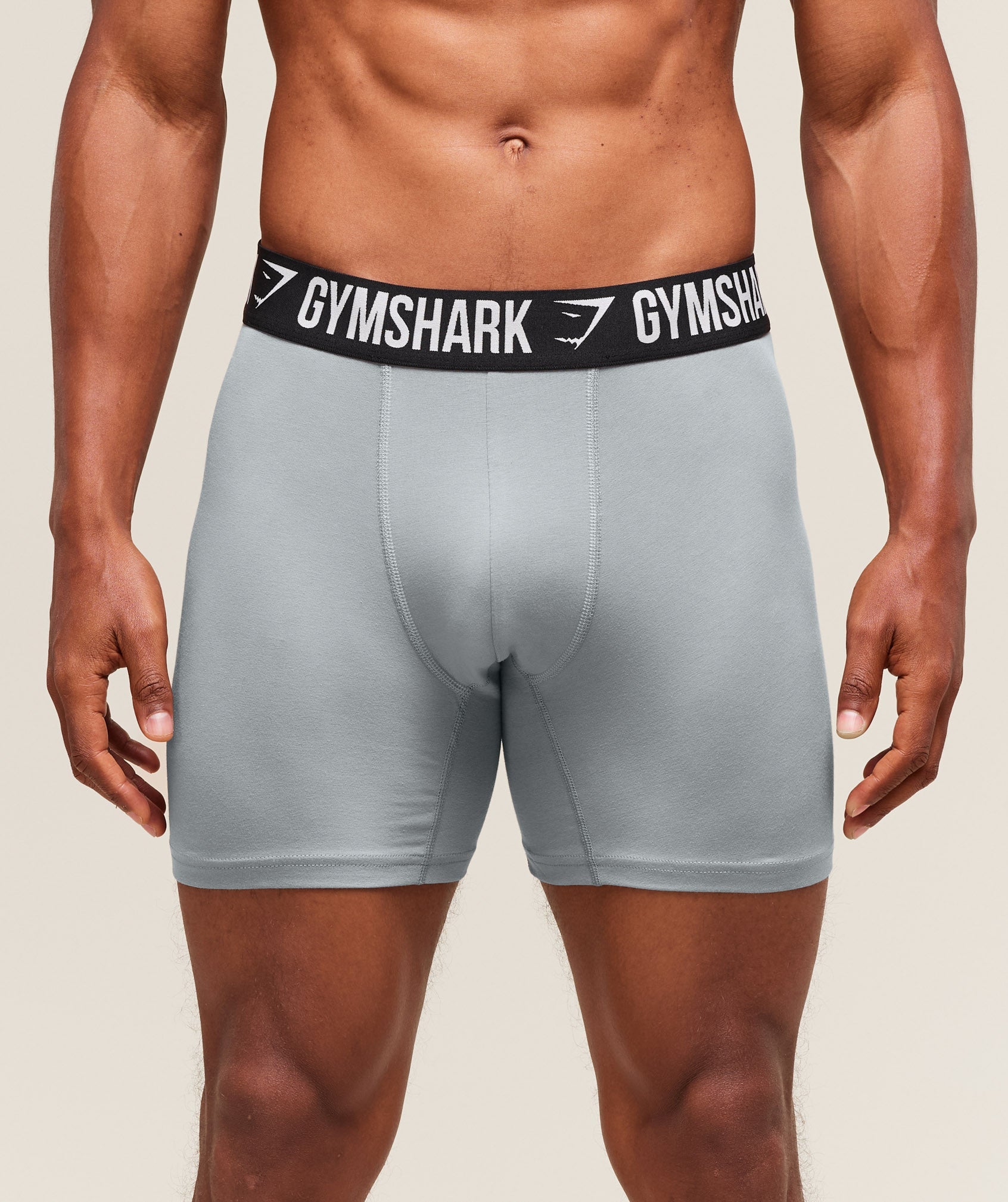Gymshark Long Boxer Brief 3Pk Denim Grey