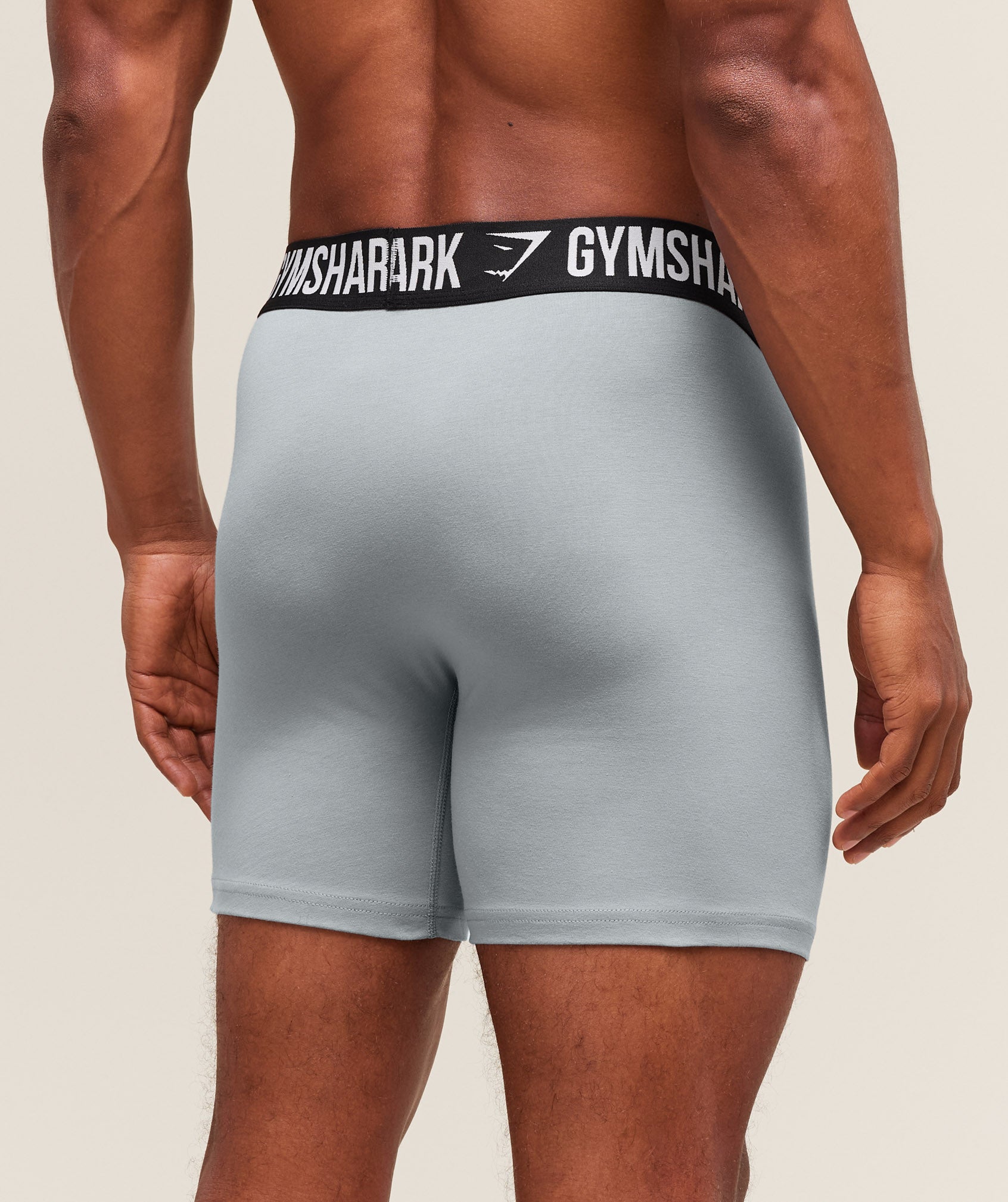 Gymshark Long Boxer Brief 3Pk Denim Grey