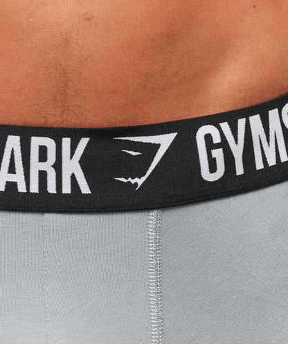 Gymshark Long Boxer Brief 3Pk Denim Grey