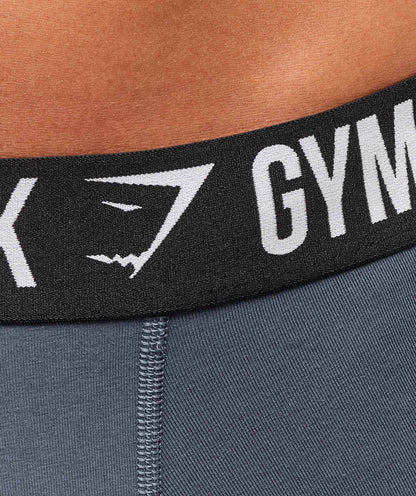 Gymshark Long Boxer Brief 3Pk Denim Grey