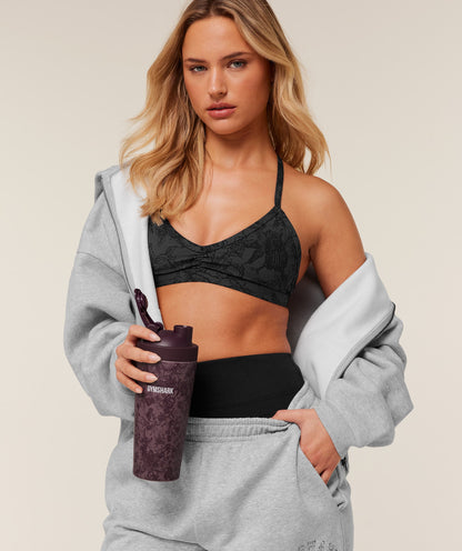Gymshark Lace Graphic Metal Shaker Impact Burgundy