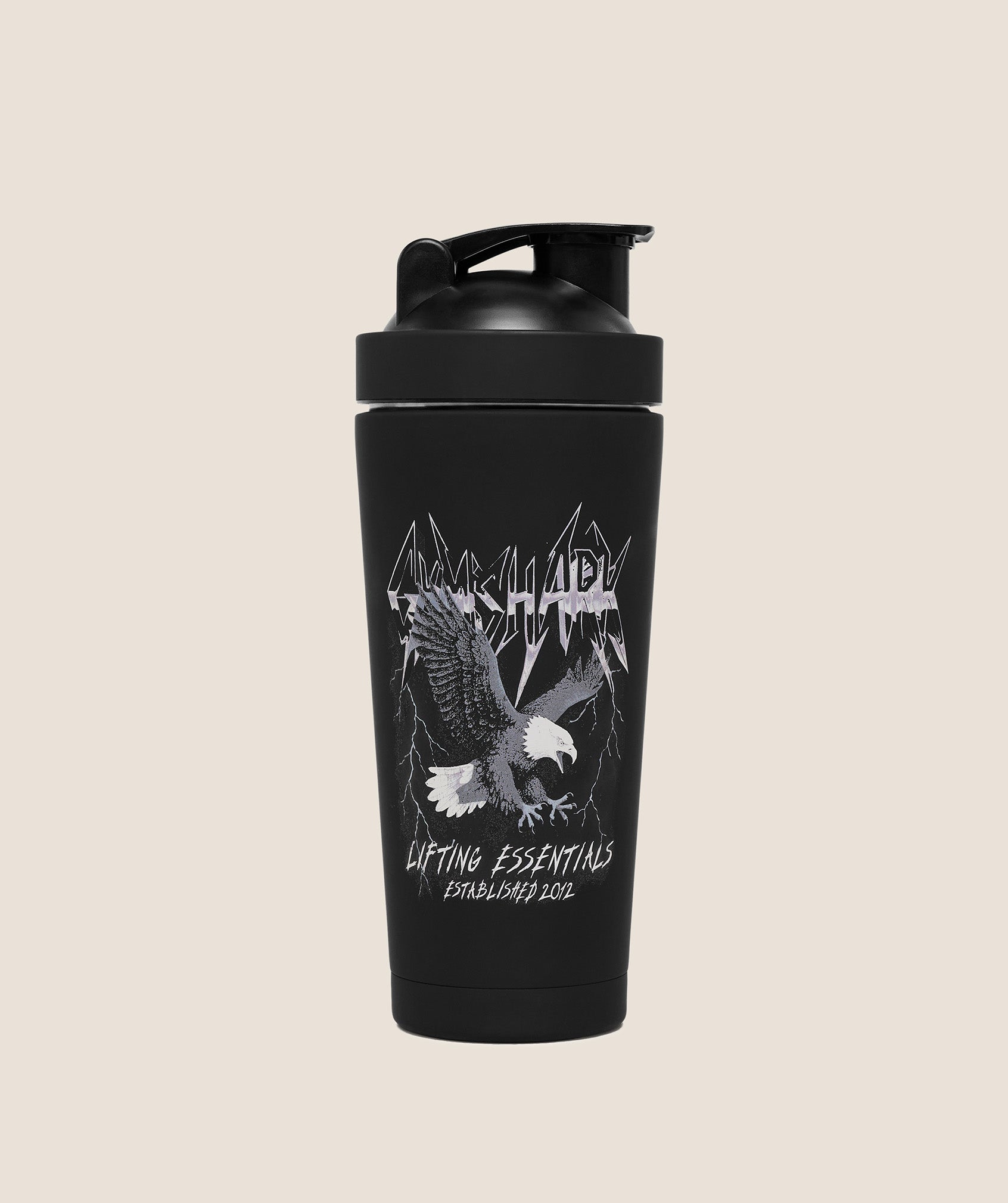 Gymshark Eagle Graphic Metal Shaker Gs Black