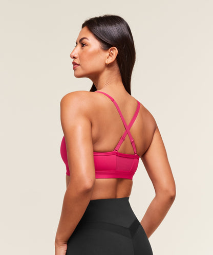 Women's Gymshark Ruched Sports Bra Build Pink