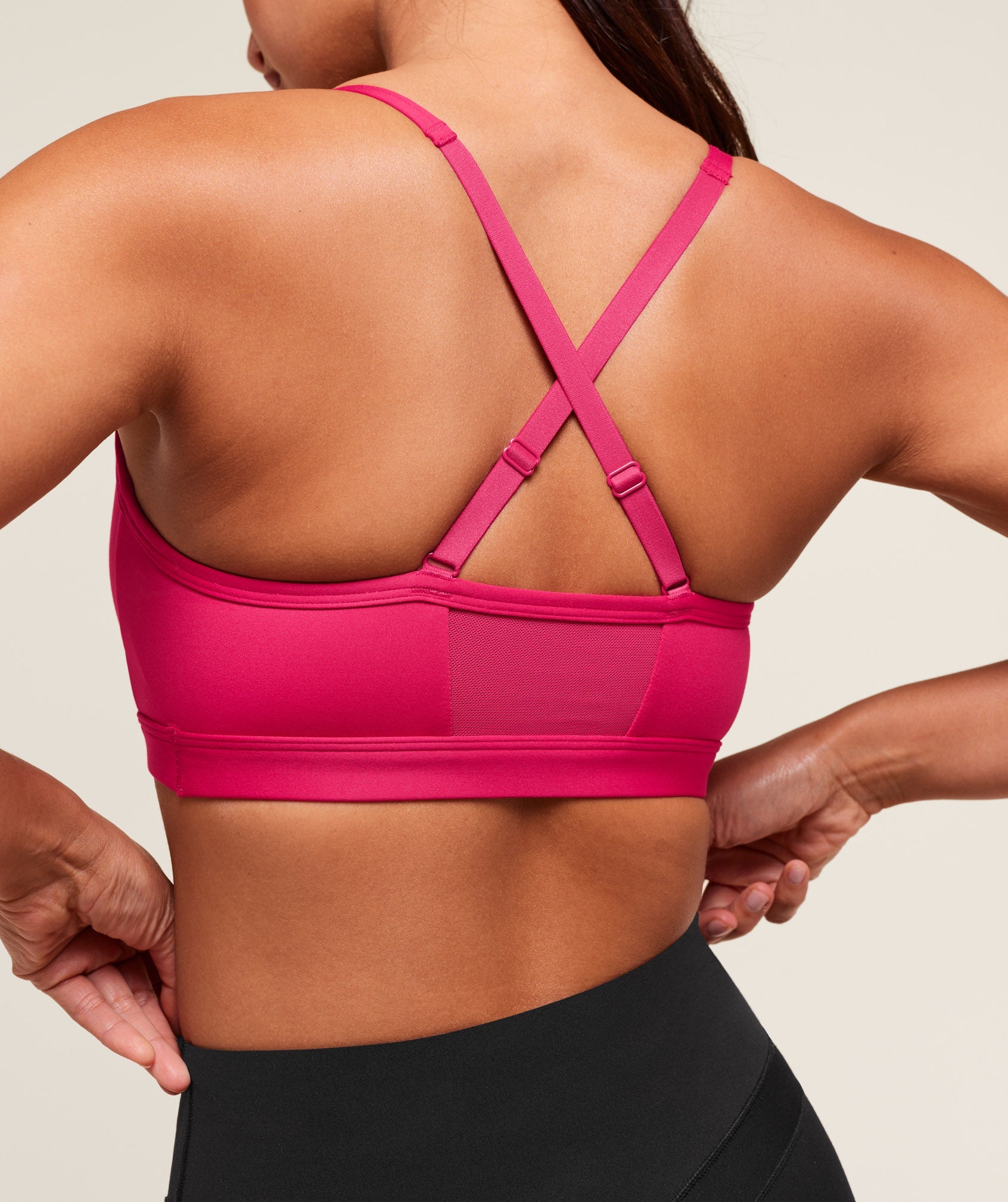 Women's Gymshark Ruched Sports Bra Build Pink
