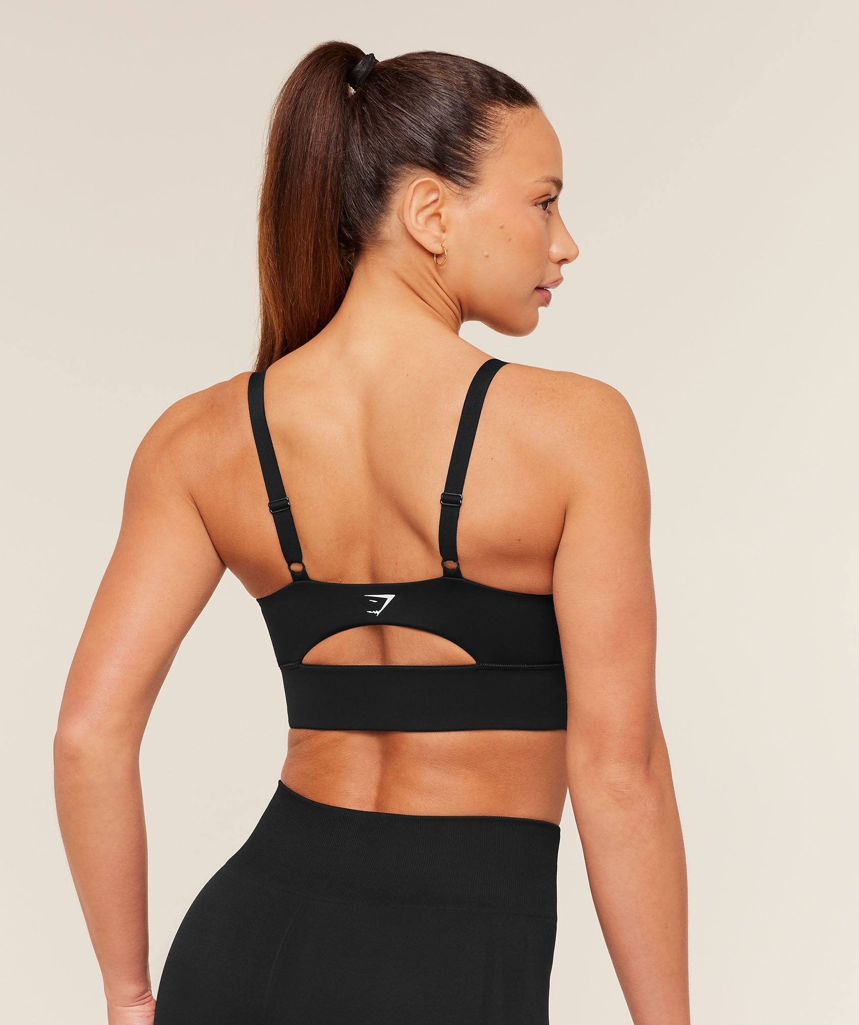 Women's Gymshark Twist Front Sports Bra Black