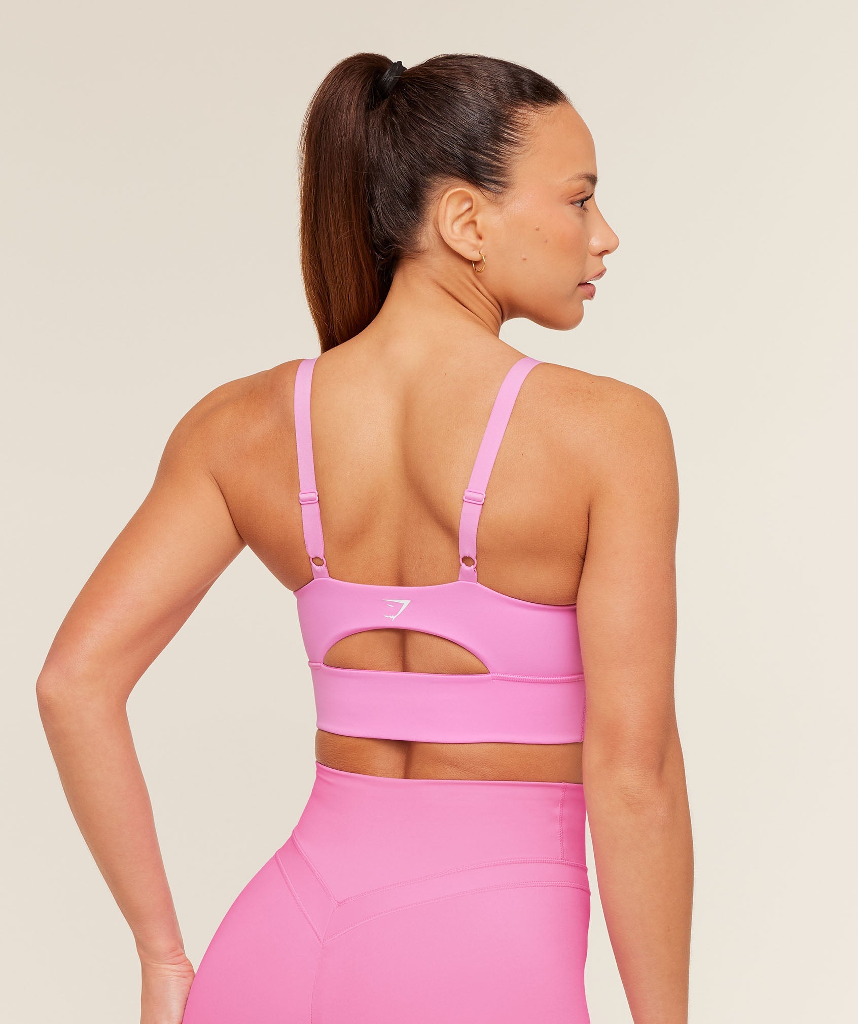 Women's Gymshark Twist Front Sports Bra Focus Pink