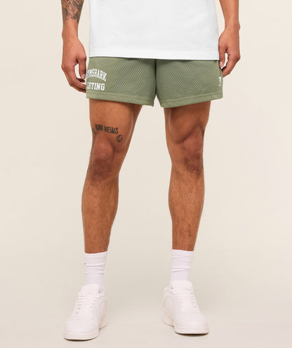 Gymshark Lifting Mesh 5" Shorts Base Green