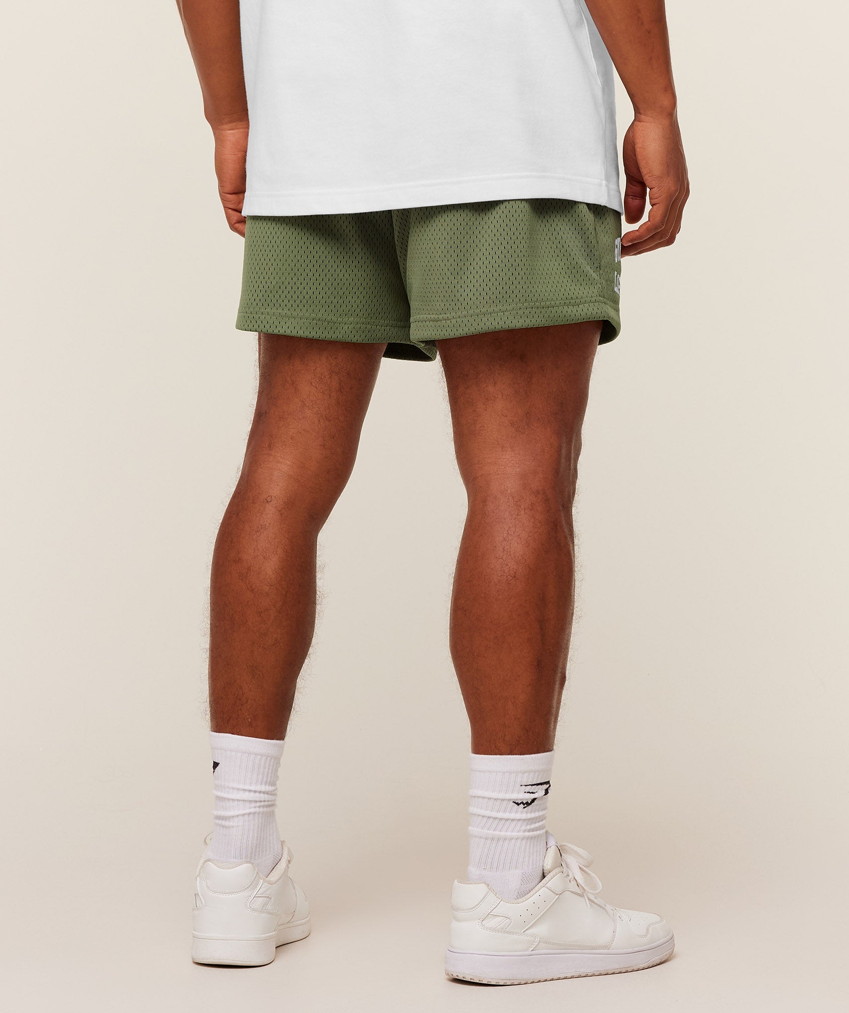 Gymshark Lifting Mesh 5" Shorts Gs Grounded Green