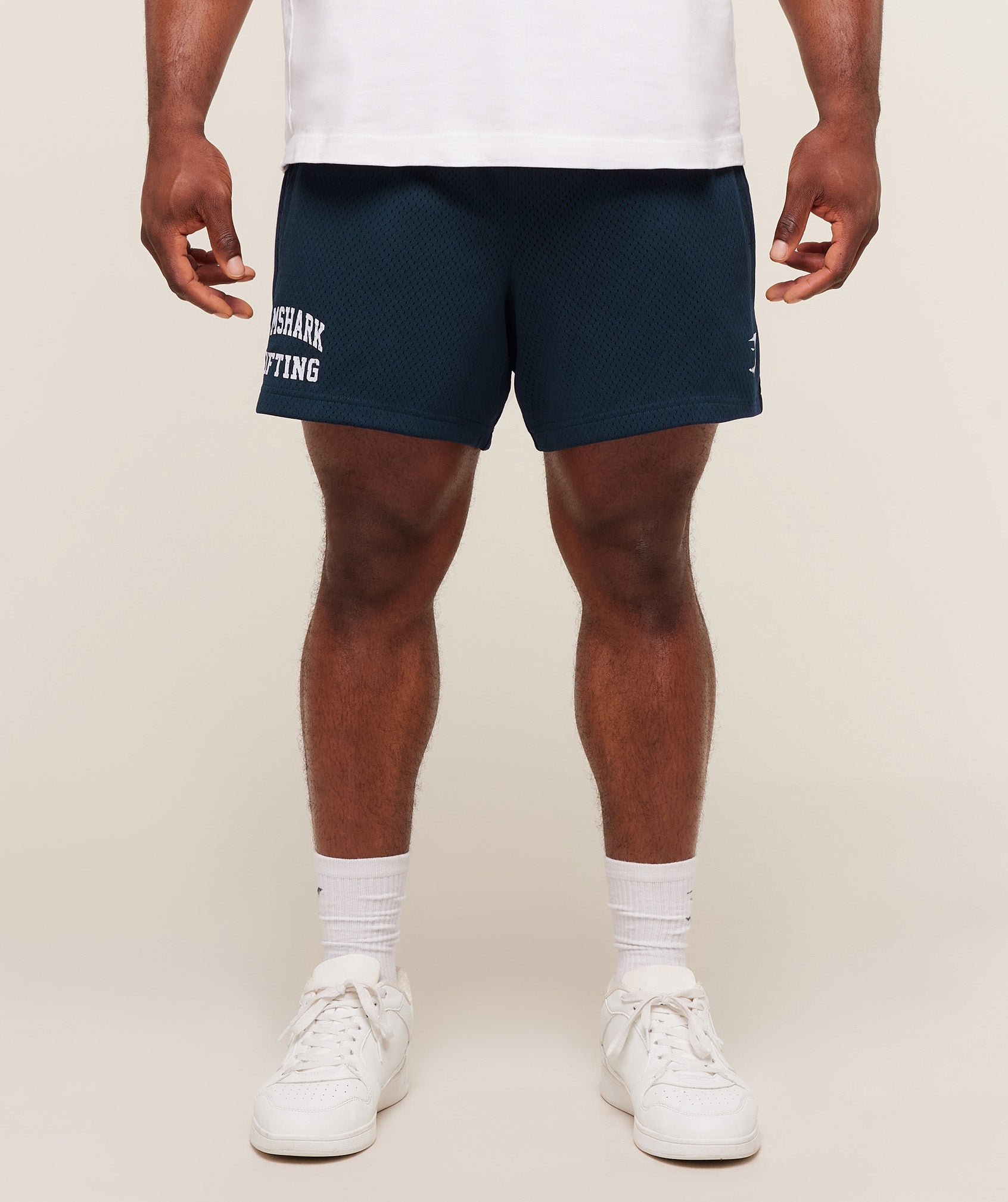 Gymshark Lifting Mesh 5" Shorts Navy